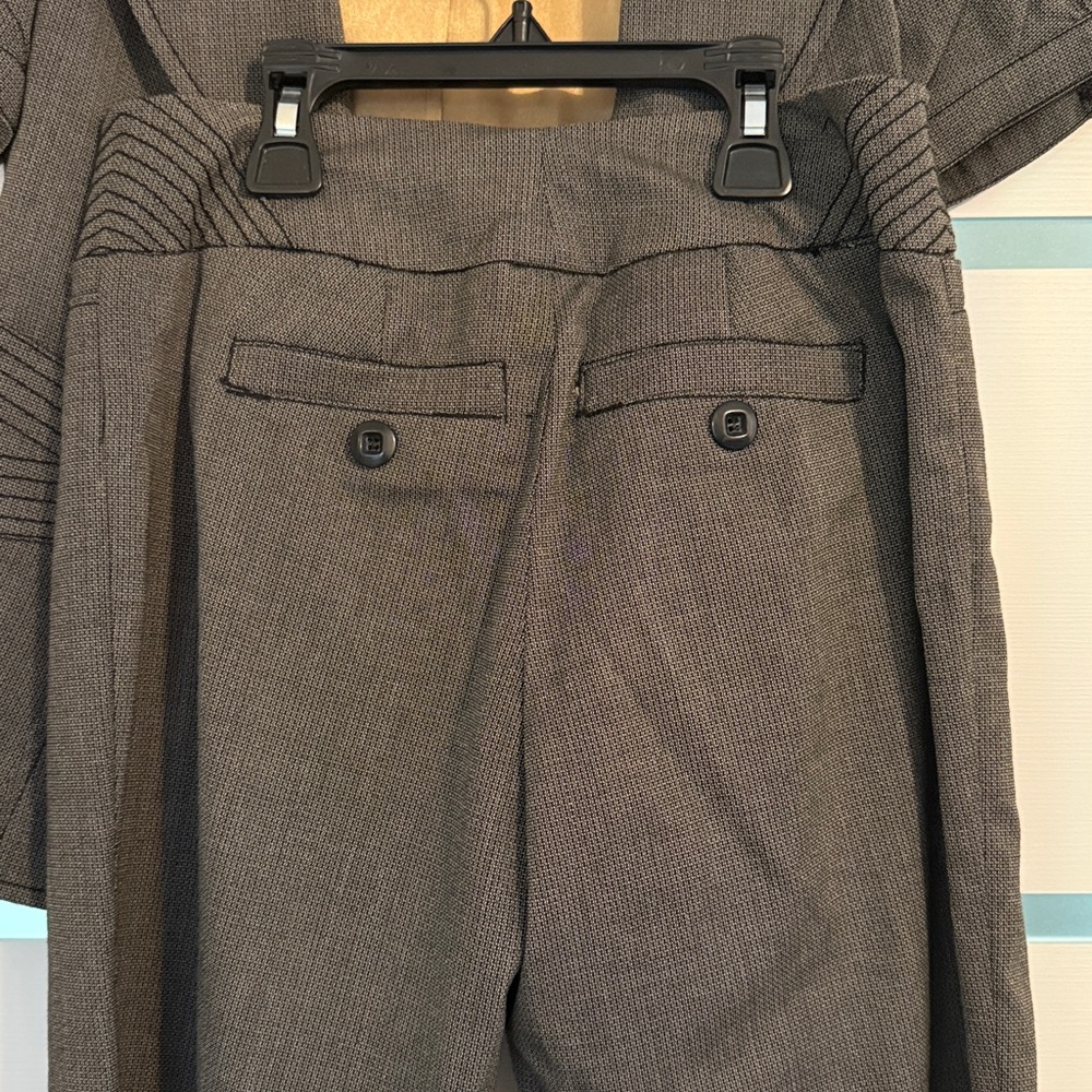 Nina Women's Charcoal Pantsuit - Picture 7 of 8